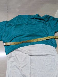 Stylish Teal &amp; White Top