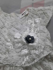 Elegant White Lace Dress for Girls