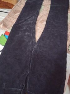 Dark Blue Velvet Pants