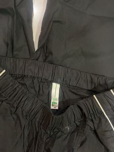 Wide Leg Track Pants with Side Stripe