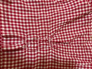 Red Gingham Puff Sleeve Top💗🌟🌸
