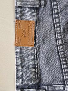 Grey Wash Cargo Jeans