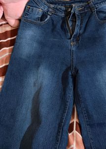 washed blue denim