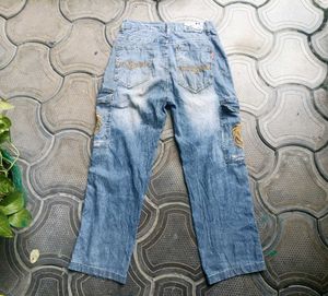 Happy Hole Cargo Jeans