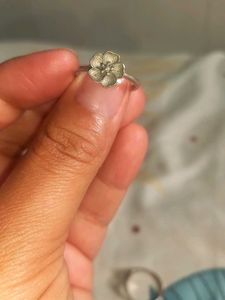 pure silver Flower Ring
