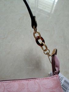 Coach Pink Signature Wristlet