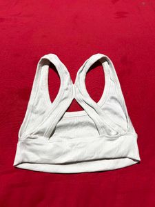 ZARA White Sports Bra