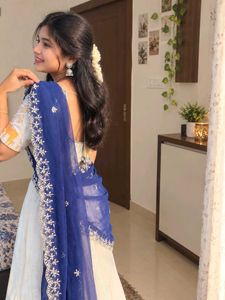 sequined embroidered lehanga choli peacock pattern