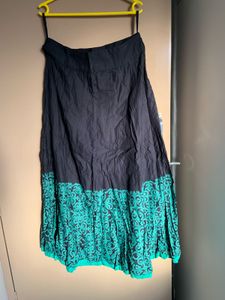W Black Maxi Skirt 100% Cotton