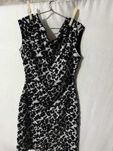 Sparkling Leopard Print Mini Dress
