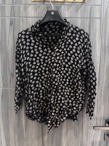 Black & White Star Print Shirt