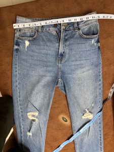 Stylish Ripped Blue Jeans