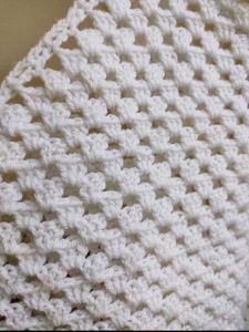 Crocheted White Tank Top
