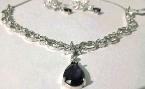s925 silver polish original american diamond set