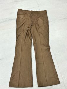 Men's Brown Flared Trousers