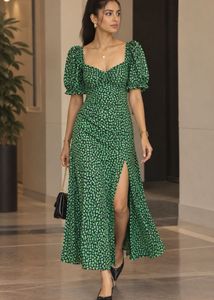 H&M Floral Slit Dress