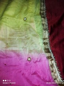 Ombre Yellow &amp; Pink Dupatta