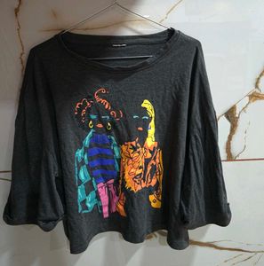 Graphic Print Oversized T-Shirt