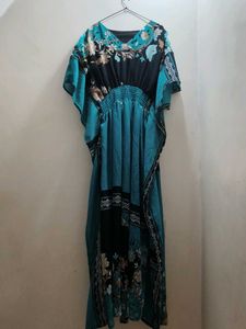 Boho Floral Kaftan Maxi Dress