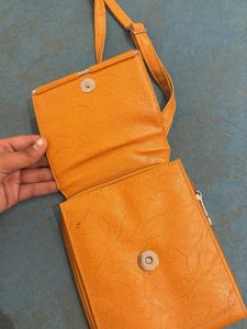 Orange crossbody bag