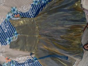 Sparkling Gold Party Frock for Girls