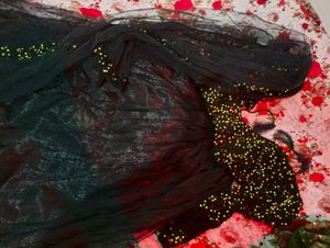 Sparkling Black Sequin Lehenga Choli with dupatta