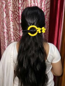 Yellow Flower Hair Clip