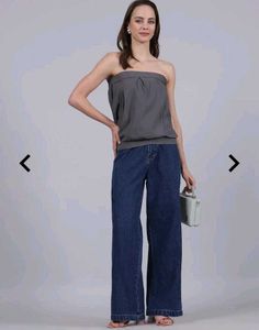 Stylish Grey Tube Top
