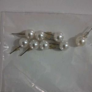 Elegant Pearl Stud Earrings Set