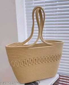Stylish Woven Rope Tote Bag