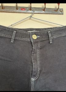 ZARA Black Wide Leg Jeans