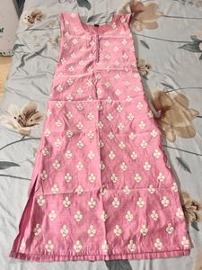 Pink Embroidered coord set