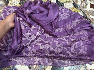 Beautiful 3 Saree Set - Orange, Purple and Grey