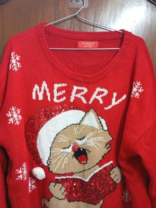 Cute Cat Merry Christmas Sweater