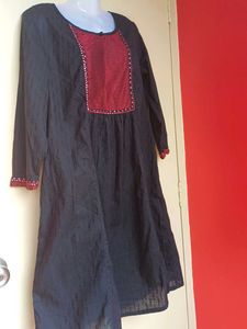 fabindia Elegant Black Kurta with