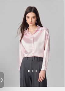 Satin Button-Up Shirt