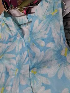 Light Blue Floral Dress