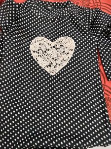 Polka Dot Heart Top