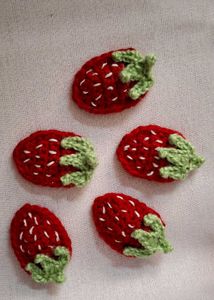 Handmade Crochet Hair Clips Set
