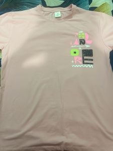 Graphic Print Pink T-Shirt