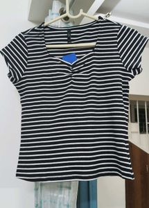 Striped Fitted Top