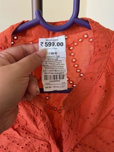 Charming Orange Casual Dress