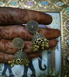Boho Jhumka Earrings