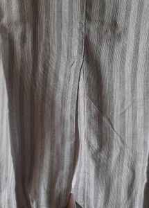 Elegant Striped Kurti with kalamkari hands
