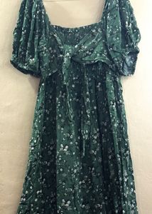 Green Floral Maxi Dress