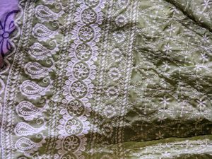 Light Green Coloured Chikankari Top/Tunic