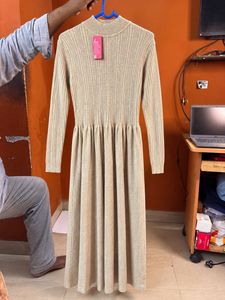 Ribbed Knit Midi Dress