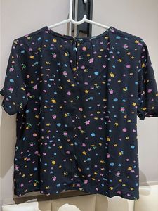 Levi's Black Floral Print Top