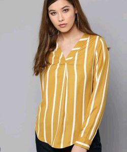 Striped Yellow Tunic for women