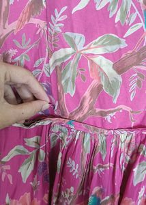 feeding Floral Bird Print Dress